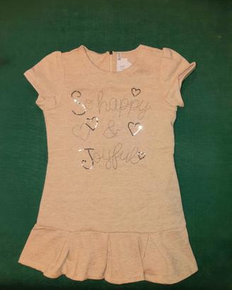 Vestito dorato bambina