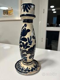 Candeliere maiolica Gualdo Tadino Robbia h23
