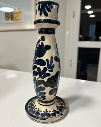Candeliere maiolica Gualdo Tadino Robbia h23