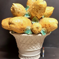 MAIOLICA Italia TOPIARIA VTG grande vaso agrumi