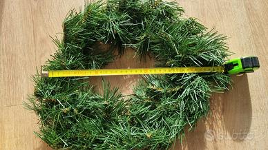 Ghirlanda natalizia per porta da decorare