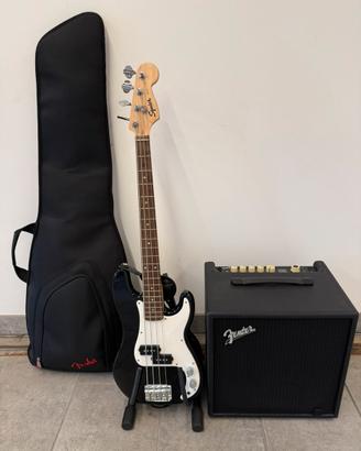 Fender Basso Squier mini + amplificatore Fender