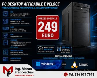 PC BAREBONE INTEL PENTIUM G3420