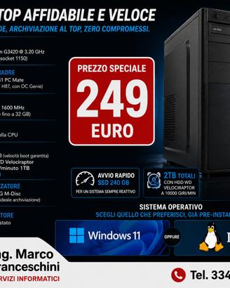 PC BAREBONE INTEL PENTIUM G3420