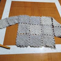 pullover handmade in misto alpaca e mohair 