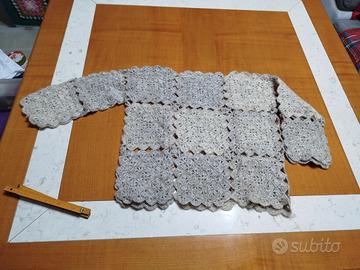 pullover handmade in misto alpaca e mohair 