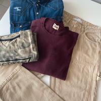 Set 4 pz:jeans,maglia,camicia e tshirt