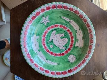 piatto ornamentale maiolica Vietri Avallone