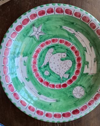 piatto ornamentale maiolica Vietri Avallone
