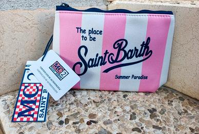 pochette MC2 saint barth righe rosa 