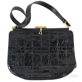 BORSA NICOLETTE BY ZENITH PELLE STAMPA COCCO USATA