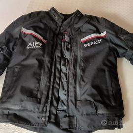 giacca moto nera tg L befast