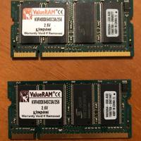 2 RAM Kingston da 256 MB