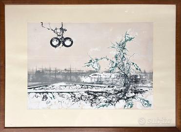 Renzo Vespignani pittore quadro litografia