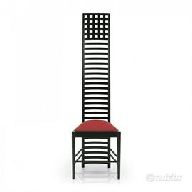 Sedia Hill House Mackintosh Made in italy