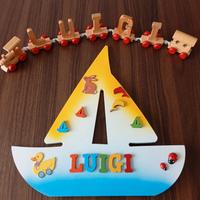 decorazioni cameretta con nome Luigi 