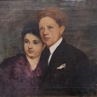 Luigi Crisconio – Ritratto – Dipinto olio su tela