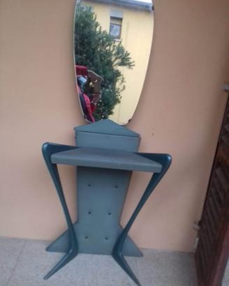 Consolle con specchio+2 sgabelli