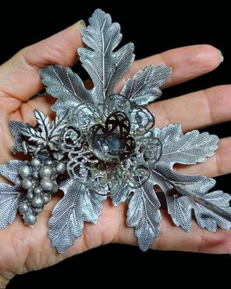 Portacandela Bugia Laminato Argento Vintage Natale