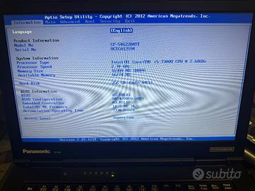 Panasonic Toughbook CF-54  i5-7300U 16 Gb 256 Gb