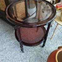 tavolino bar in mogano inglese 