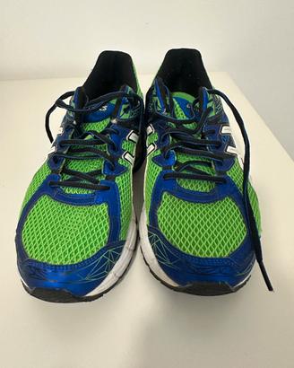 Scarpe Asics running verde uomo 43