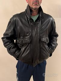 Giubbino imbottito vera pelle