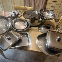 Pentole con coperchi in acciaio inox Mondial Casa