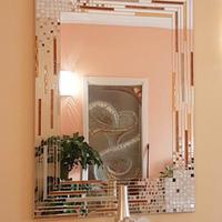 Specchio artistico in mostico creato a mano