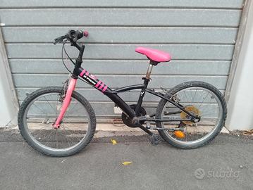 Bicicletta per ragazze 5 marce, BTwin 20"