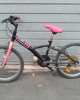 Bicicletta per ragazze 5 marce, BTwin 20"