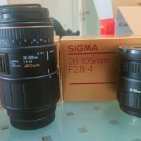 obiettivi zoom SIGMA 28-105 + 70-300