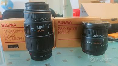 obiettivi zoom SIGMA 28-105 + 70-300