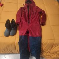 sci tuta e scarpe