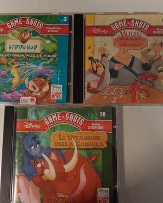 3 CD ROM Game Shots Disney'98