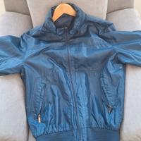 Giacca a vento scaccia acqua blu