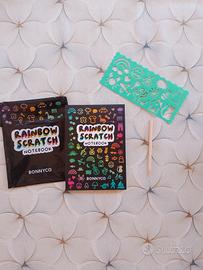 rainbow scratch blocco da disegno notebook 