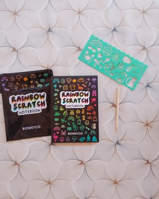 rainbow scratch blocco da disegno notebook 