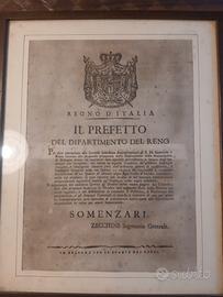 Manifesto antico regno d'Italia 