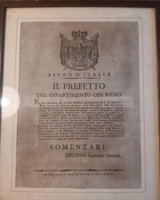 Manifesto antico regno d'Italia 