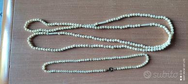 2 collane di perle da donna 