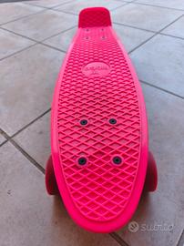 skateboard rosa bambina 