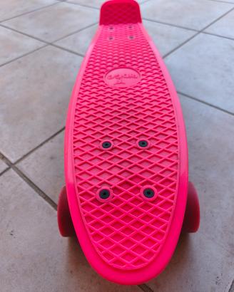 skateboard rosa bambina 