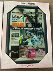 Quadretto specchio della gazzetta dello sport Juve