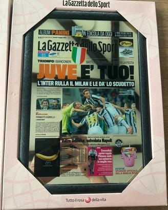 Quadretto specchio della gazzetta dello sport Juve