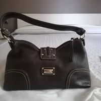 Borsa a spalla in pelle marrone, Coccinelle. 