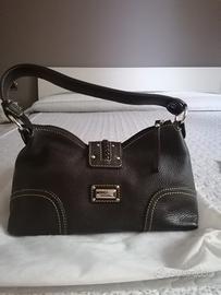 Borsa a spalla in pelle marrone, Coccinelle. 