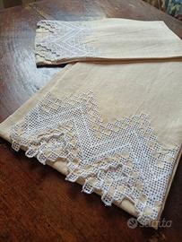 Coppia asciugamani lino con ospite