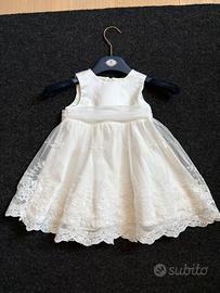 Vestito bambina battesimo 6-9 mesi