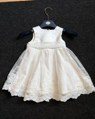 Vestito bambina battesimo 6-9 mesi
